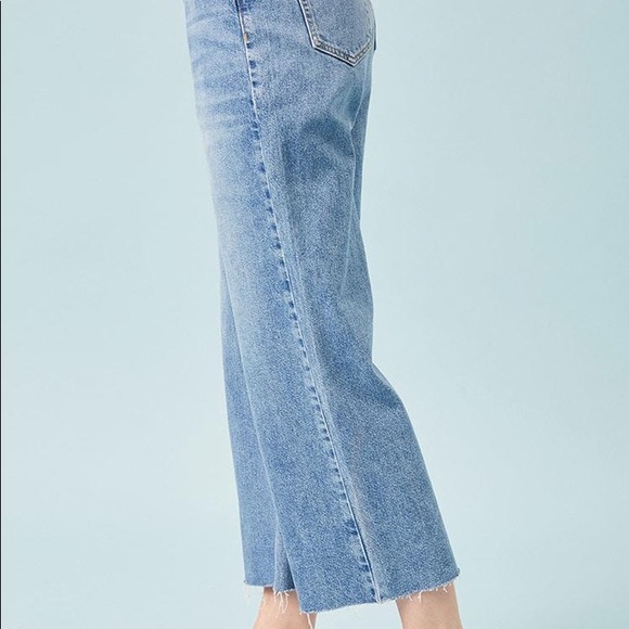 High rise wide leg crop jeans Size 24 - Picture 2 of 10